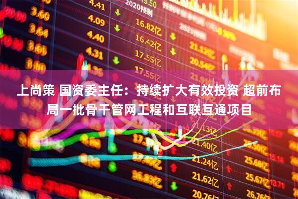 上尚策 国资委主任：持续扩大有效投资 超前布局一批骨干管网工程和互联互通项目