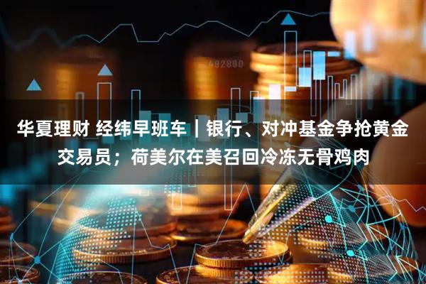 华夏理财 经纬早班车｜银行、对冲基金争抢黄金交易员；荷美尔在美召回冷冻无骨鸡肉